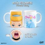 Arte Caneca Bocão Princesas - Imagem 11