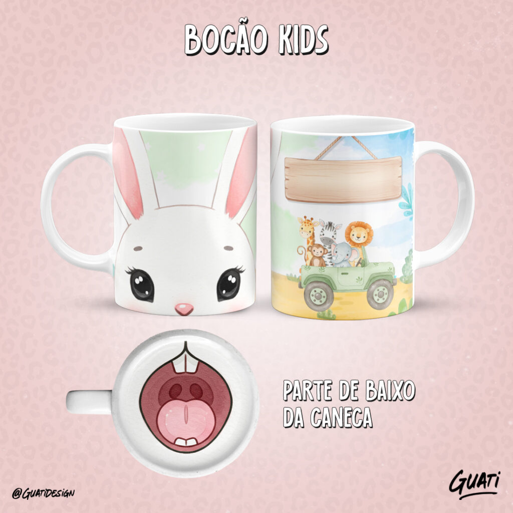 Arte Caneca  Bocão Kids - Imagem 2
