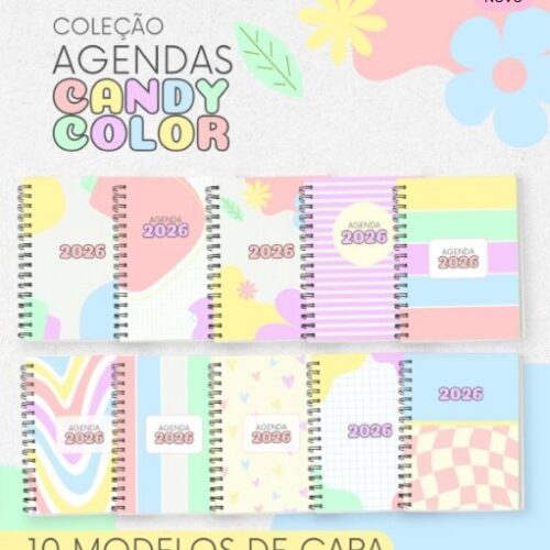 Coleção Agendas Candy Color 2026