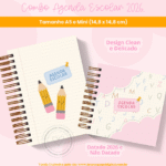 Combo Agenda Escolar e Infantil