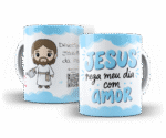 Arte Canecas Amanhecer Com Deus Kids - Imagem 6