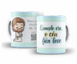 Arte Canecas Amanhecer Com Deus Kids - Imagem 9