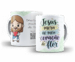 Arte Canecas Amanhecer Com Deus Kids - Imagem 4