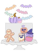 Arquivo de corte 8 Topos de Bolo HALLOWEEN - Imagem 3