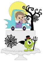 Arquivo de corte 8 Topos de Bolo HALLOWEEN - Imagem 9
