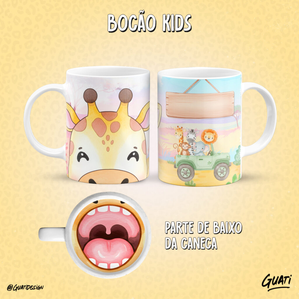 Arte Caneca  Bocão Kids - Imagem 4