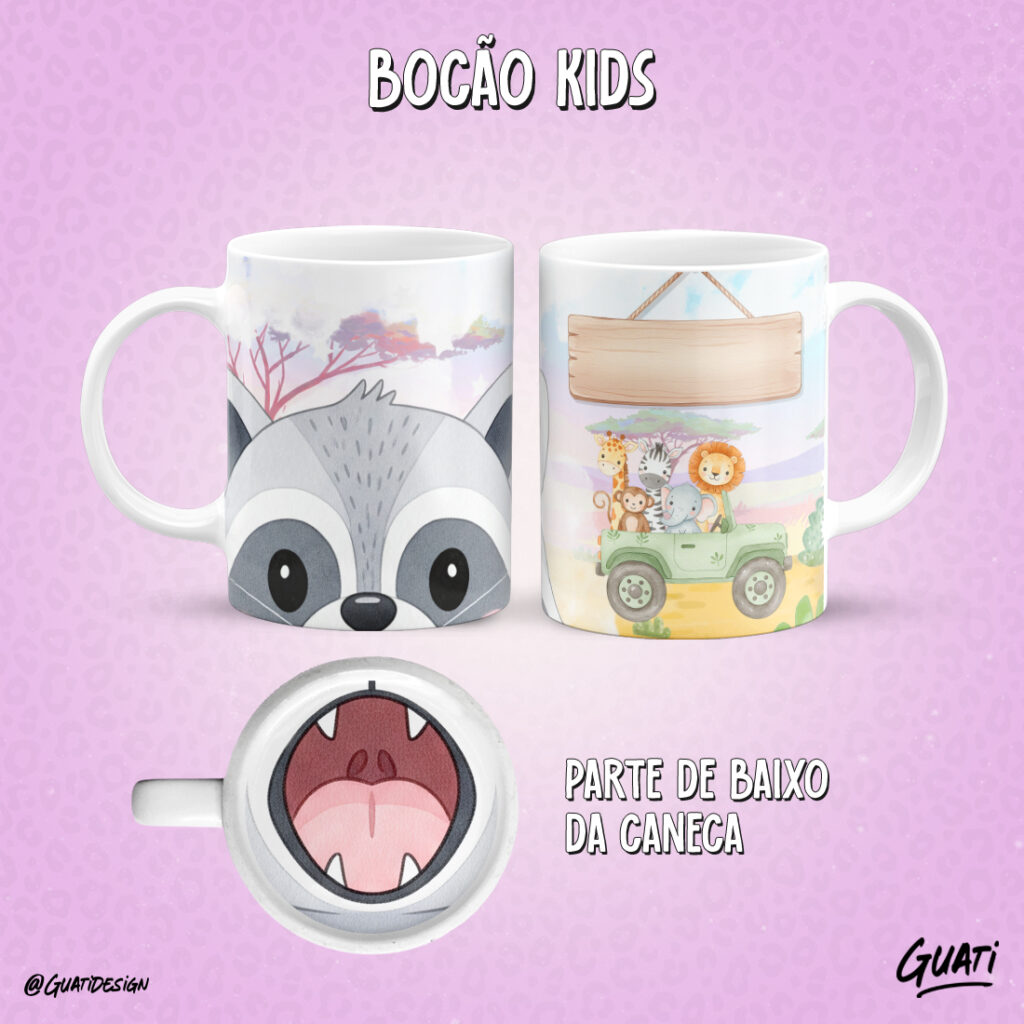 Arte Caneca  Bocão Kids - Imagem 5