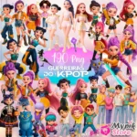 Kit Digital Guerreiras do K POP - PNG e Fundos