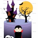 Arquivo De Corte Topo de Bolo Halloween cemitério