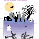 Arquivo De Corte Topo de Bolo Halloween cemitério
