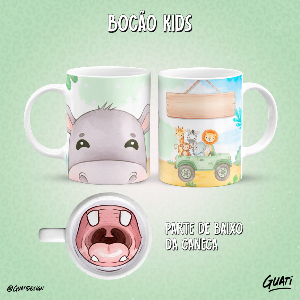 Arte Caneca  Bocão Kids - Imagem 6