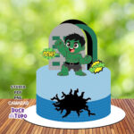 Arquivo de Corte Topo de Bolo Hulk Baby