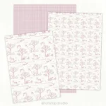 Kit Digital Toile de jouy – Brinquedos – Rosa - Imagem 3