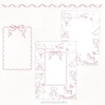 Kit Digital Toile de jouy – Brinquedos – Rosa - Imagem 4