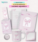 KIT DE ENCADERNAÇÃO | COLEÇÃO LACINHO AQUARELA