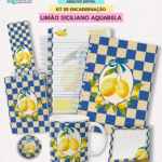 KIT DE ENCADERNAÇÃO | COLEÇÃO LIMÃO SICILIANO AQUARELA