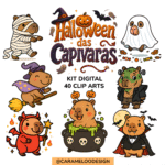 Kit Digital – Halloween das Capivaras