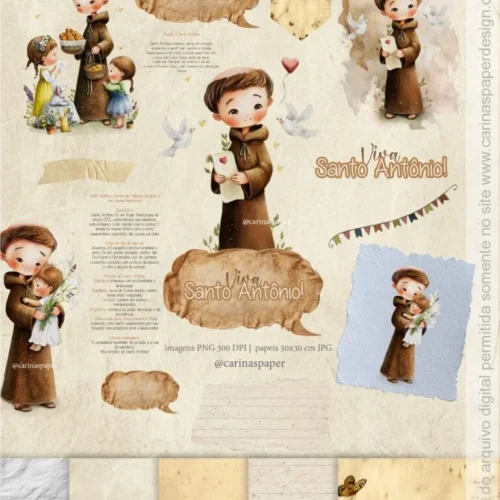 Kit Digital Ilustrações Viva Santo Antônio (Toninho)