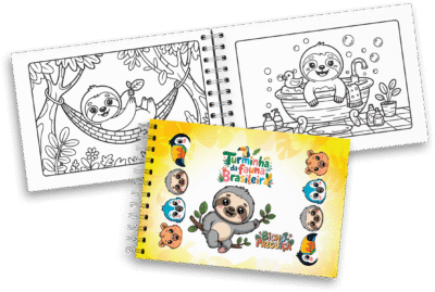 Coleção Caderno e Livros de Colorir Turminha da Fauna Brasileira - Imagem 8