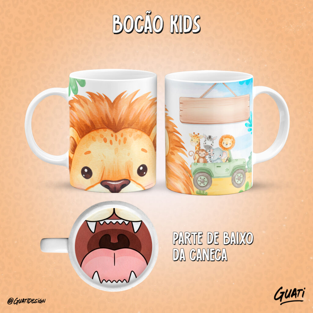 Arte Caneca  Bocão Kids - Imagem 7