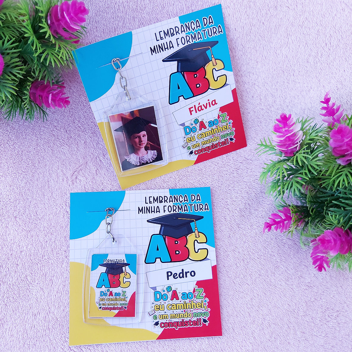 Link Canva - Card Chaveiro - Formatura ABC Link Canva - Card Chaveiro - Formatura ABC - Imagem 1