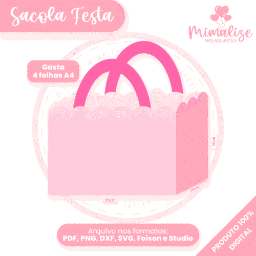 Molde Sacola Festa