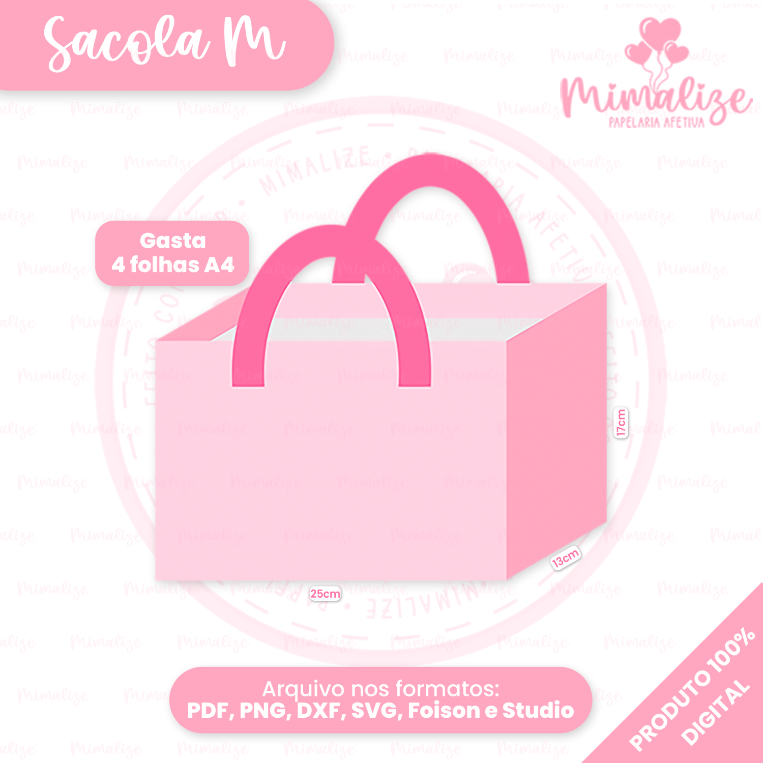 MOLDE SACOLA M Molde Sacola M - Imagem 1