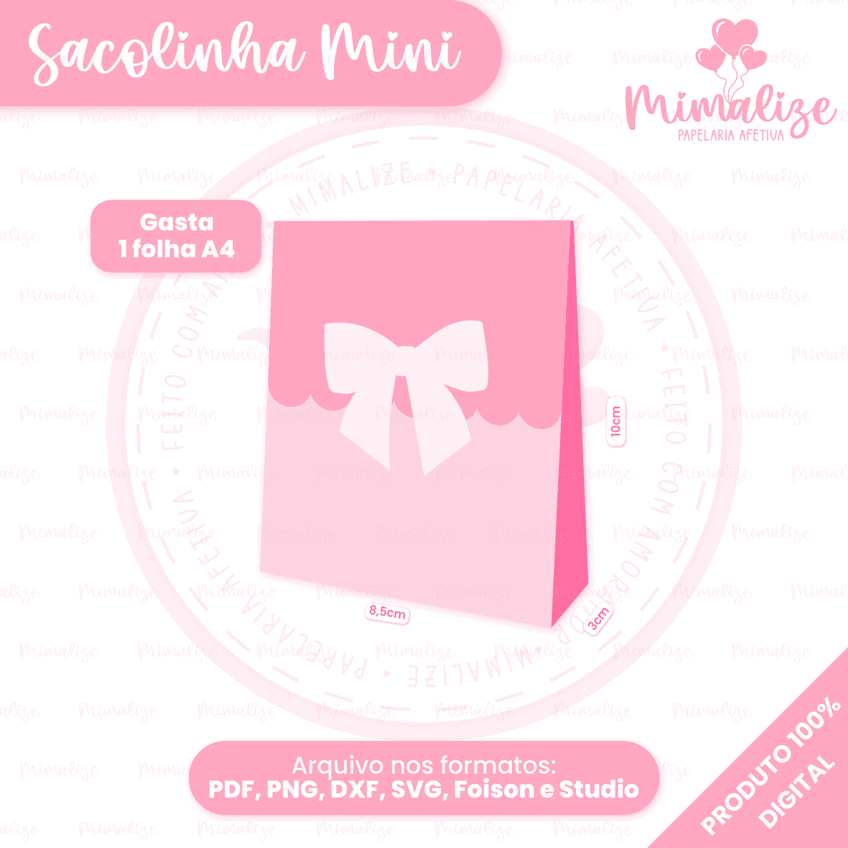 MOLDE SACOLINHA MINI Molde Sacolinha Mini - Imagem 1