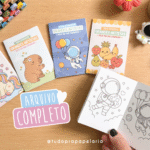 Mini livro de colorir - Dia das Crianças