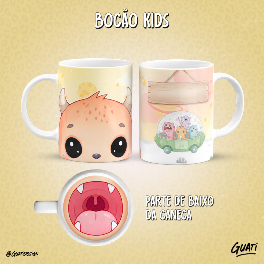 Arte Caneca  Bocão Kids - Imagem 10