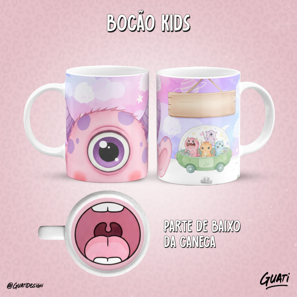 Arte Caneca  Bocão Kids - Imagem 12