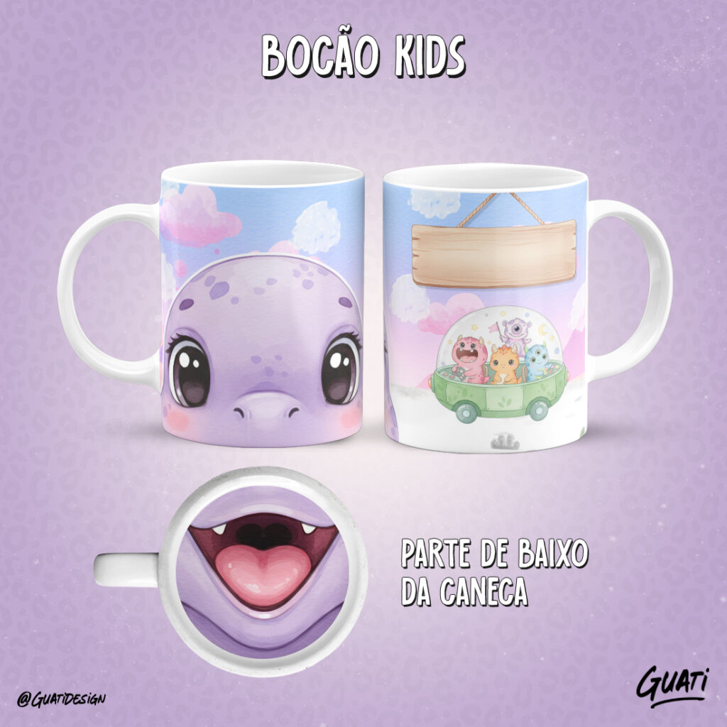 Arte Caneca  Bocão Kids - Imagem 13