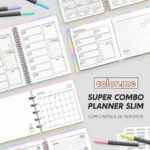 SUPER COMBO Planner Slim para Colorir 2026 | Color.me