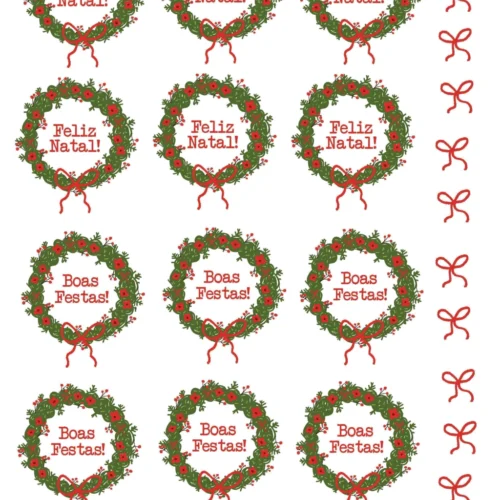 Natal 2025 parte 2 - Arquivo Digital DTF UV (A4)