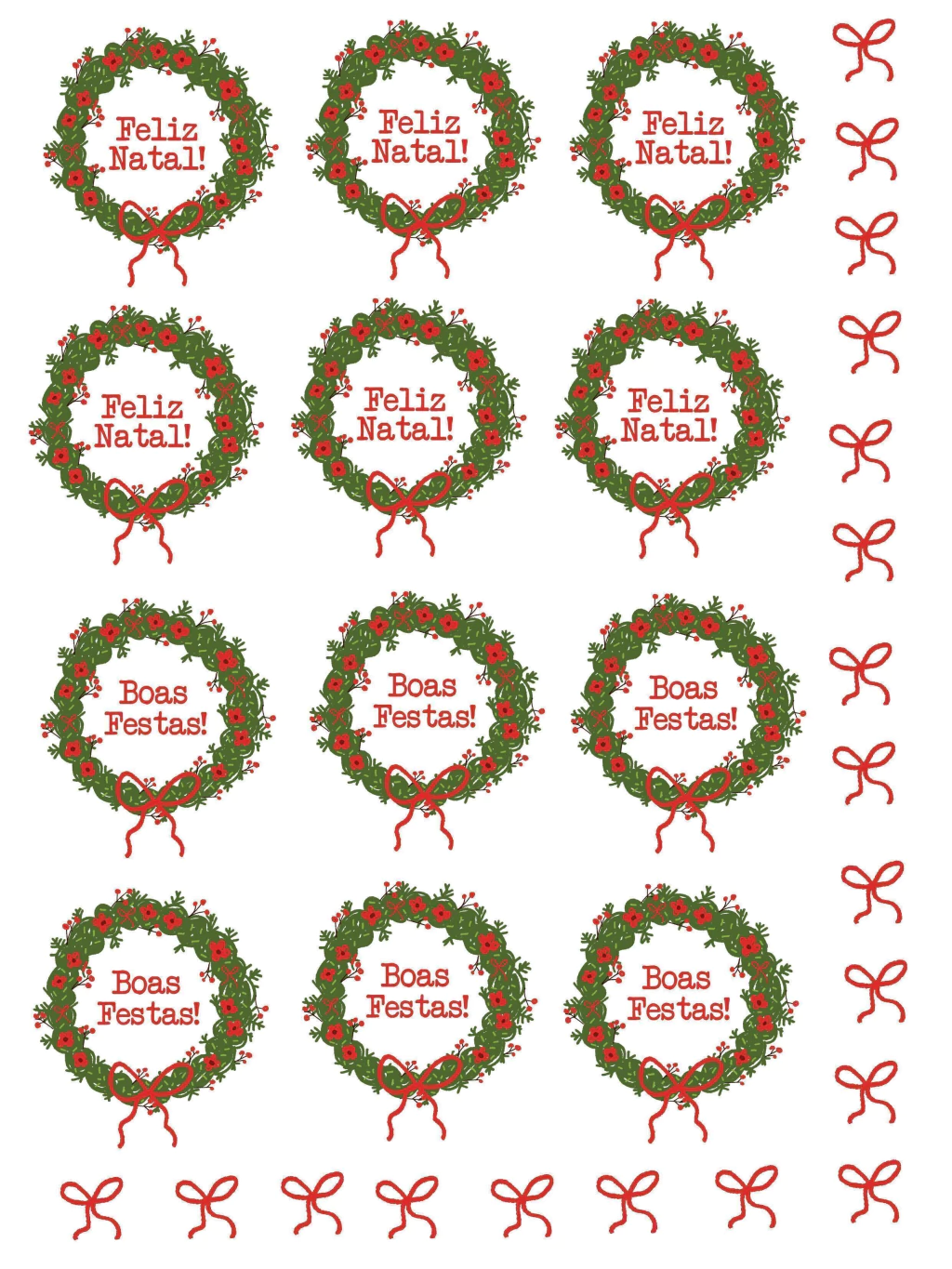 Natal 2025 parte 2 - Arquivo Digital DTF UV (A4) Natal 2025 parte 2 - Arquivo Digital DTF UV (A4) - Imagem 1