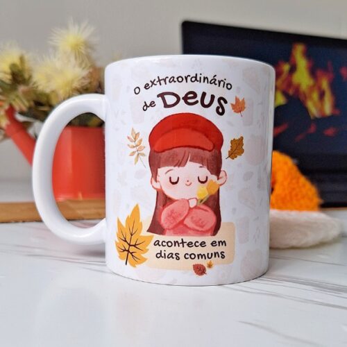 Arte Digital "O extraordinário de Deus acontece em dias comuns"