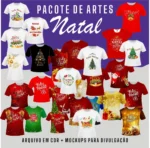 Artes Camisetas Sublimação - Natal