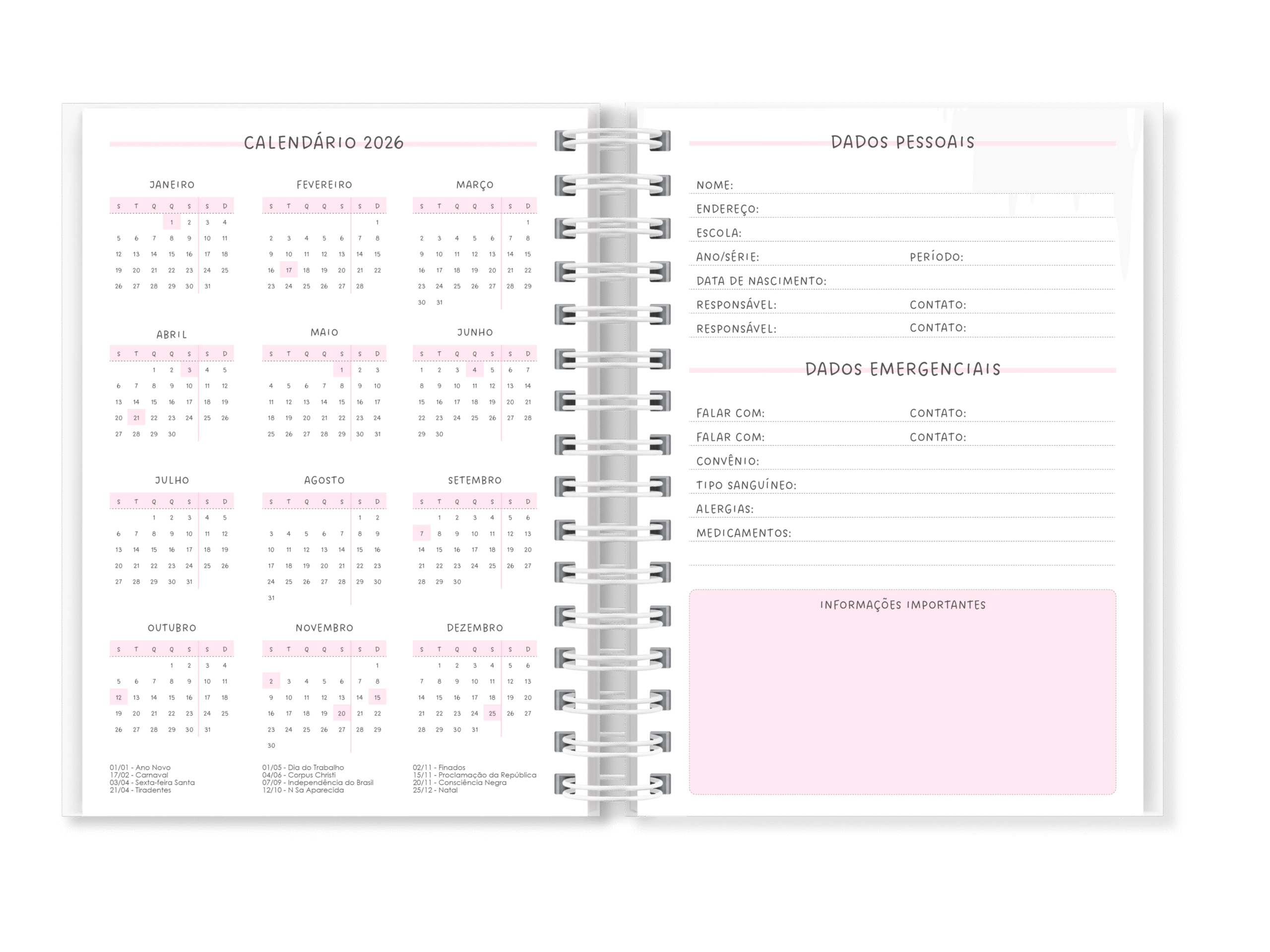 Pagina_Iniciais_1 Combo Agenda Escolar e Infantil - Imagem 13