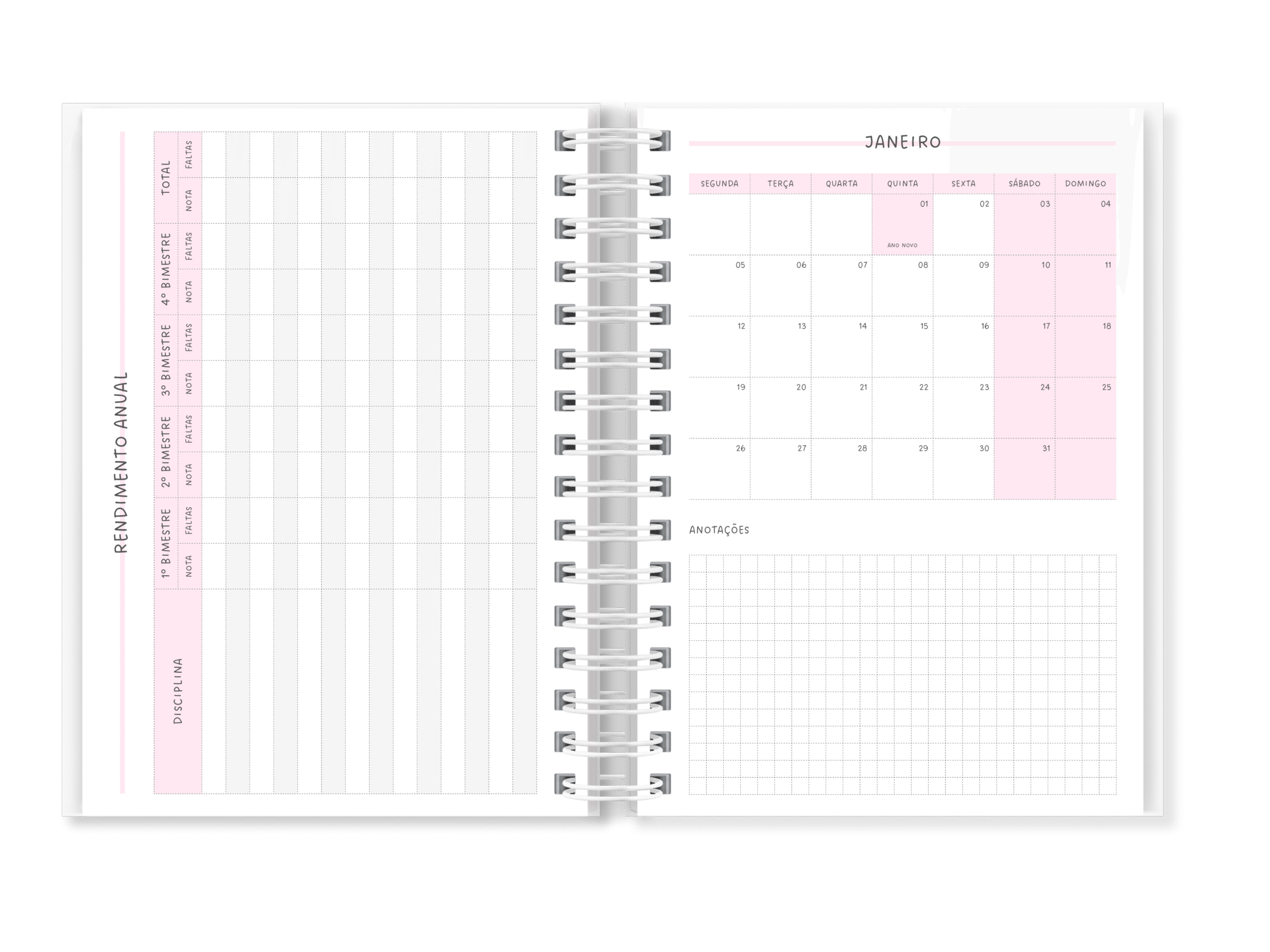 Pagina_Iniciais_4 Combo Agenda Escolar e Infantil - Imagem 15