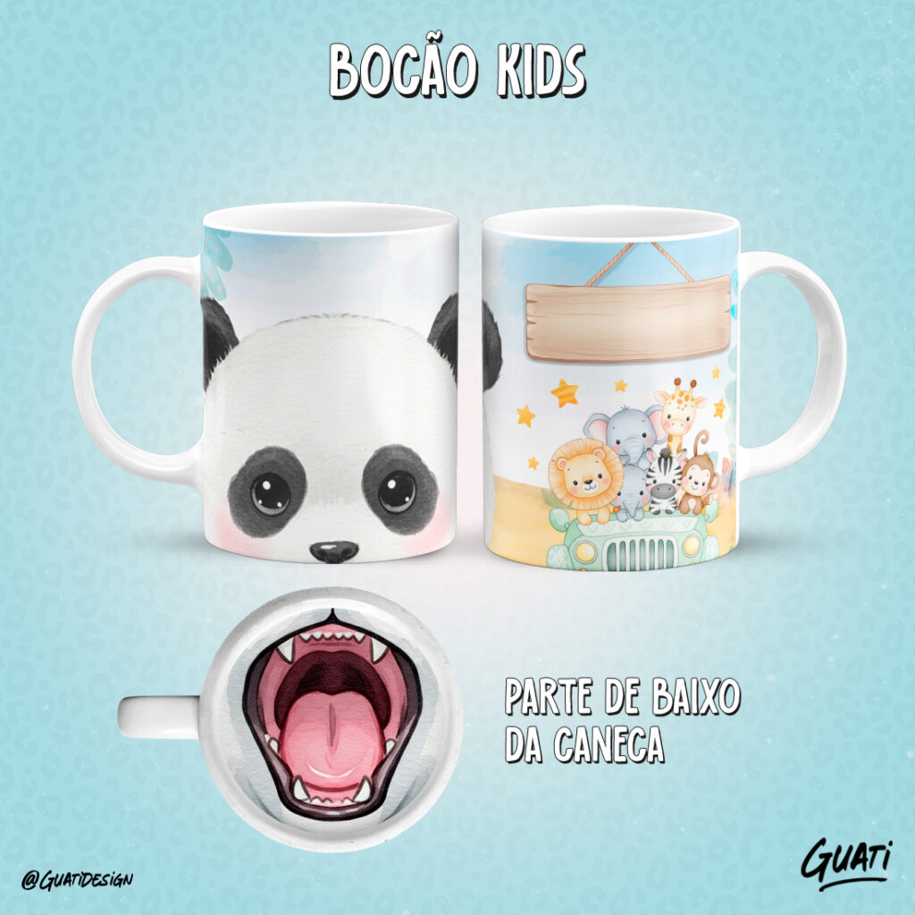 Arte Caneca  Bocão Kids - Imagem 14