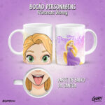 Arte Caneca Bocão Princesas