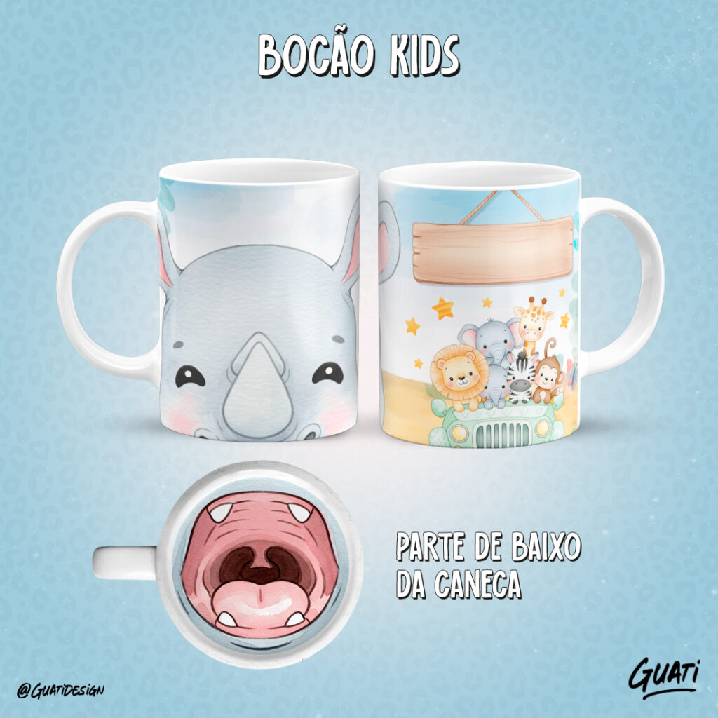 Arte Caneca  Bocão Kids - Imagem 16