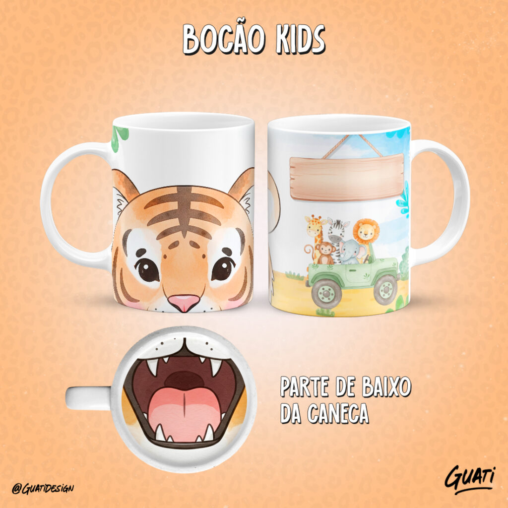 Arte Caneca  Bocão Kids - Imagem 17
