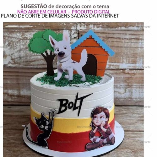 Arquivo de Corte Topo de Bolo Bolt Supercão