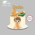 Arquivo de corte Topo de Bolo Menina Mamão