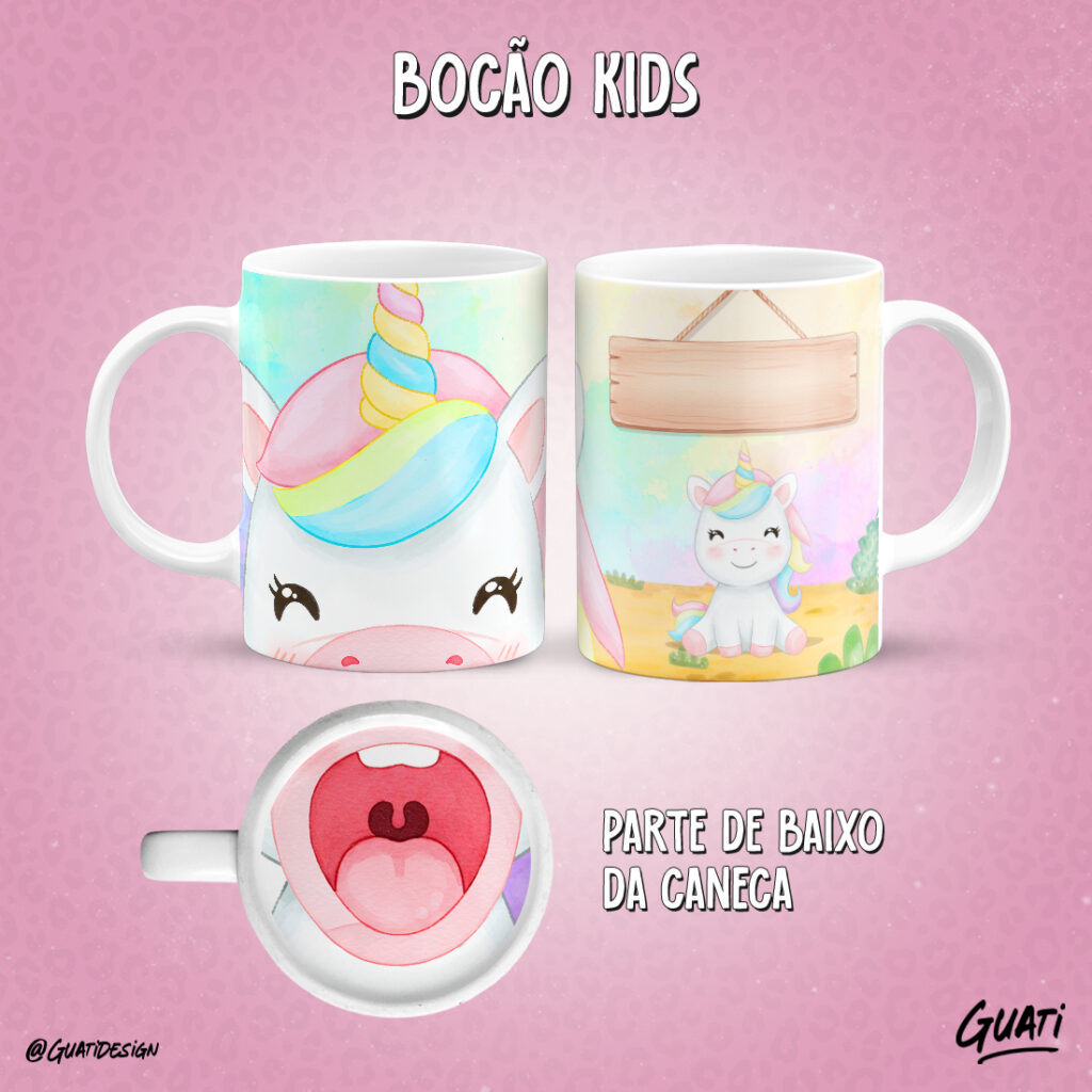 Arte Caneca  Bocão Kids - Imagem 1