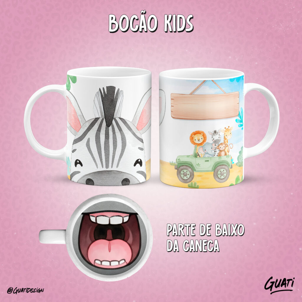 Arte Caneca  Bocão Kids - Imagem 18