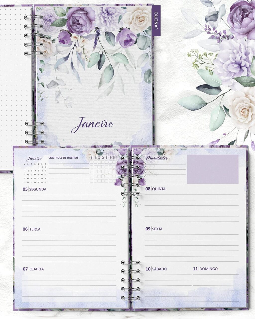 Arquivo Planner 2026 Coleção Violeta - Imagem 7