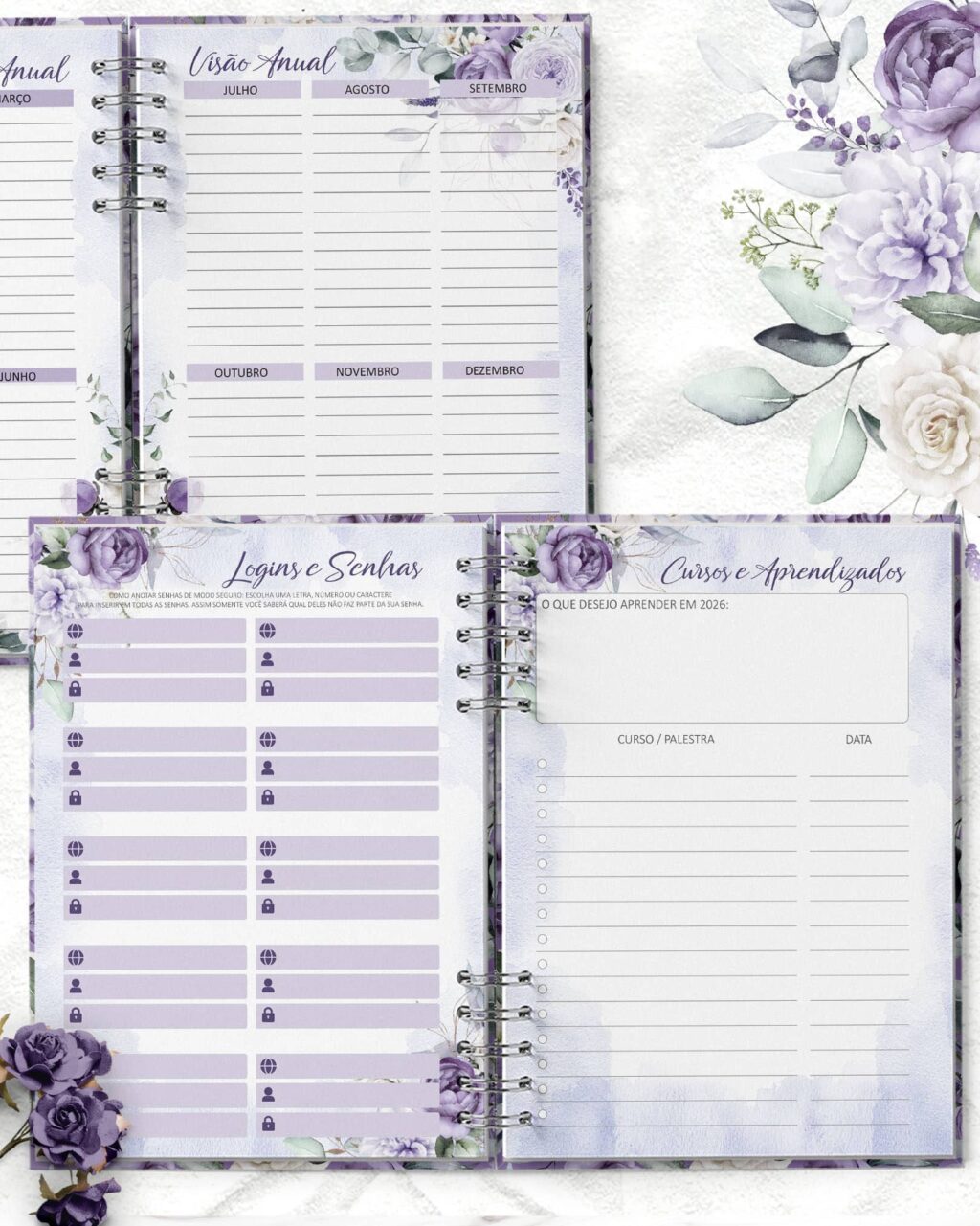 Arquivo Planner 2026 Coleção Violeta - Imagem 3