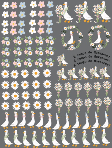 Arquivo Digital DTF UV Primavera 2025 ( Tamanho A4)